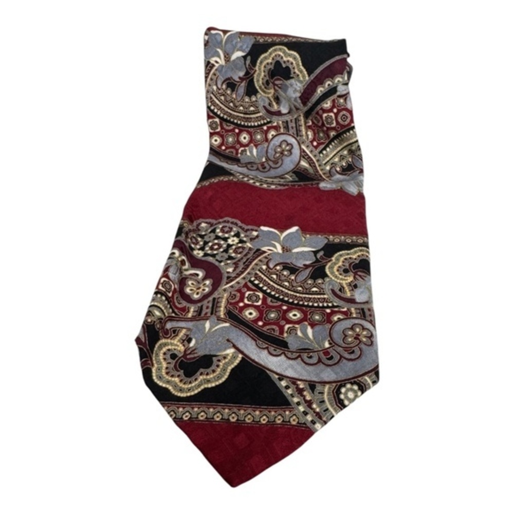 Mens Necktie Glenguard by Hyde Park 100% Silk Made in Canada Paisley
